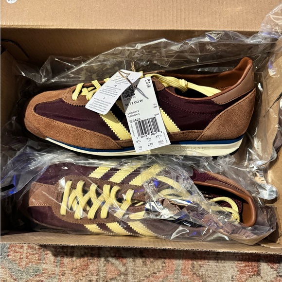 adidas Originals SL72 OG Sneakers Brown, Maroon and Cream - Picture 3 of 3